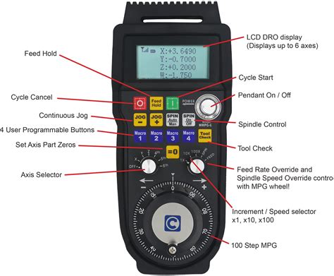 wireless mpg cnc control pendant